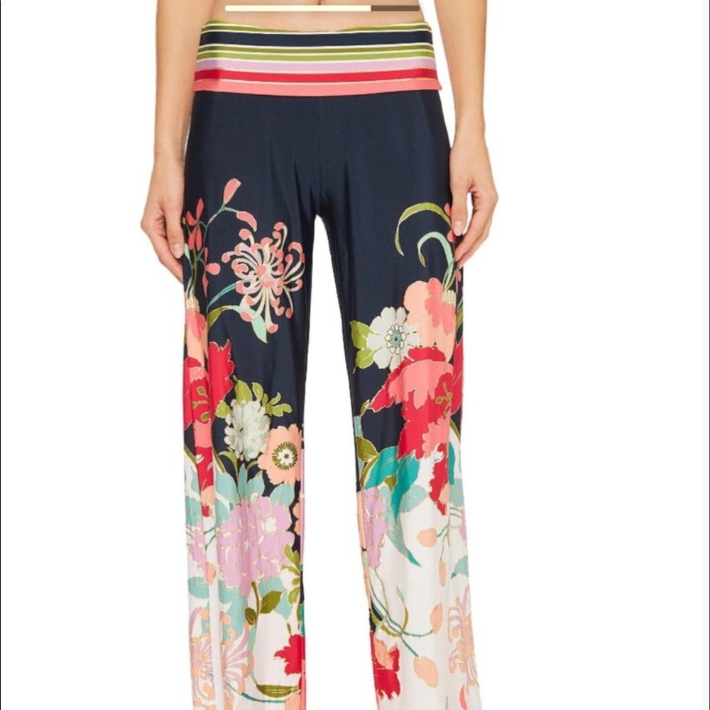 FOUND!!! Trina Turk Royal Botanical Fold-Over Cover Up Pant FOUND!!!